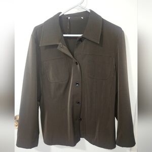 Brown Button-Up Jacket